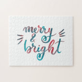 Fröhlich und hell - grün und rot puzzle (Horizontal)