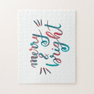 Fröhlich und hell - grün und rot puzzle