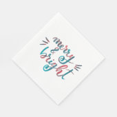 Fröhlich und hell - grün und rot serviette (Ecke)