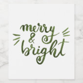 Fröhlich und hell - grün weinetikett (Einzelnes Label)