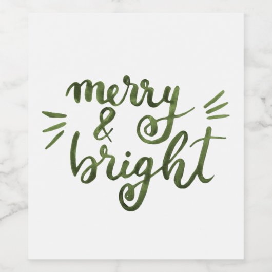 Fröhlich und hell - grün weinetikett (Einzelnes Label)