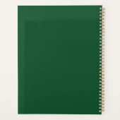 Fröhlich und hell, grüne Weihnachtskunst, Urlaub Planer (Rückseite)