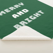 Fröhlich und hell, grüne Weihnachtskunst, Urlaub Sherpadecke (3/4)