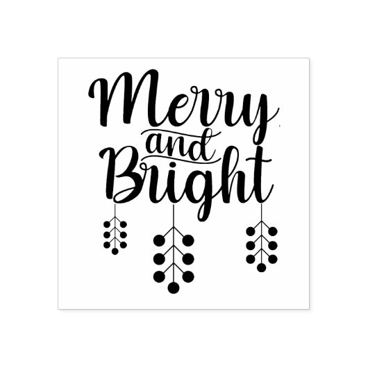 fröhlich und hell gummistempel (Prägung)