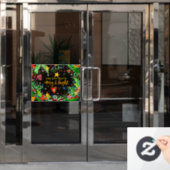 Fröhlich und hell! "Inspirivity"-Fensterheber Fensteraufkleber (Büro Tür)