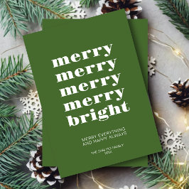 Fröhlich und hell Moderne Minimal Grün Weihnachten