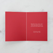 Fröhlich und hell Moderne Minimal Rote Weihnachten (Innenseite)