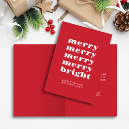 Fröhlich und hell Moderne Minimal Rote Weihnachten