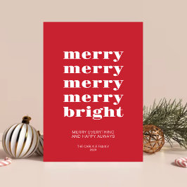 Fröhlich und hell Moderne Minimal Rote Weihnachten