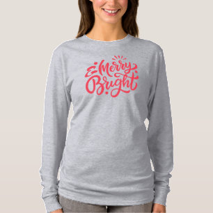 Fröhlich und hell Moderne Red Christmas Long Sleev T-Shirt