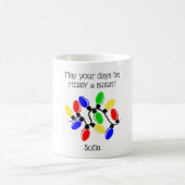 Fröhlich und Hell Monogramm Kaffeetasse (Mittel)