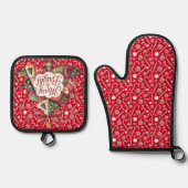 Fröhlich und hell ofenhandschuh & Topflappen-Set (Vorderseite)