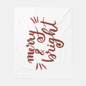 Fröhlich und hell - rot fleecedecke (Vorderseite)