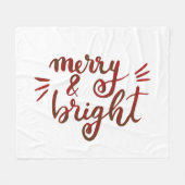 Fröhlich und hell - rot fleecedecke (Vorderseite (Horizontal))