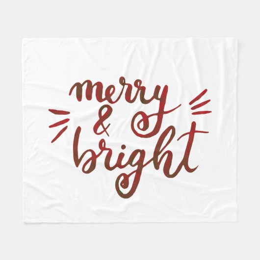 Fröhlich und hell - rot fleecedecke (Vorderseite (Horizontal))