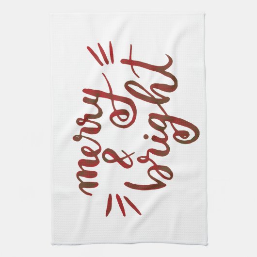 Fröhlich und hell - rot geschirrtuch (Vertikal)