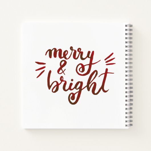 Fröhlich und hell - rot notizblock (Rückseite)