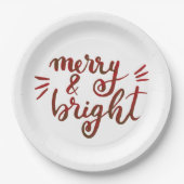 Fröhlich und hell - rot pappteller (Vorderseite)