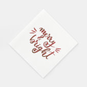 Fröhlich und hell - rot serviette (Ecke)