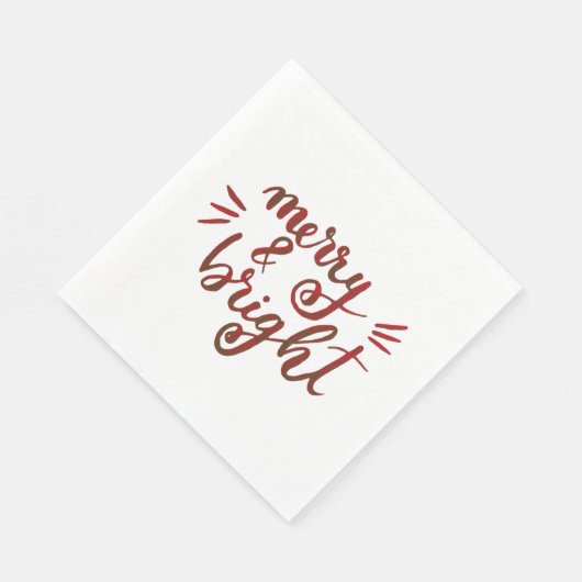 Fröhlich und hell - rot serviette (Ecke)