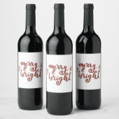 Fröhlich und hell - rot weinetikett (Flaschen)