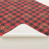 Fröhlich und hell Schwarz Rot Rustikale Karierte W Sherpadecke (3/4)