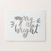 Fröhlich und hell - silber puzzle (Horizontal)