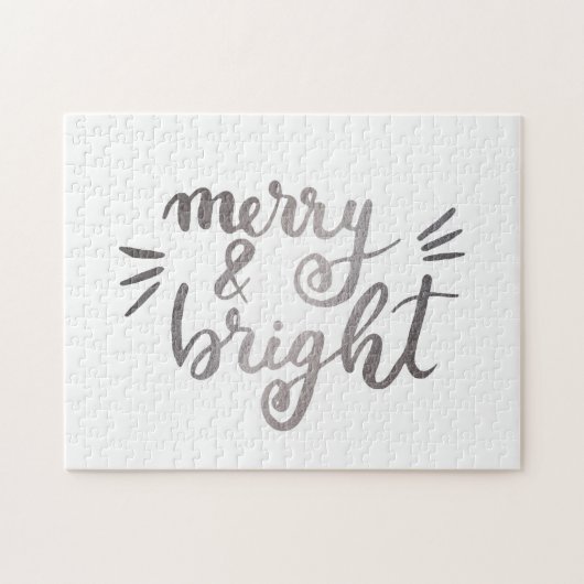 Fröhlich und hell - silber puzzle (Horizontal)