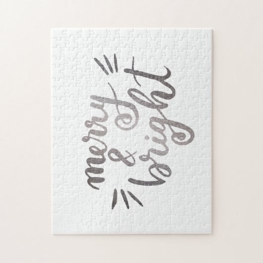 Fröhlich und hell - silber puzzle (Vertikal)