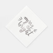 Fröhlich und hell - silber serviette (Ecke)