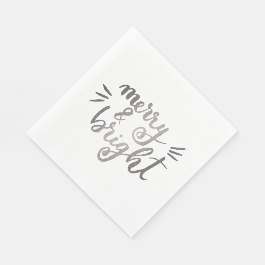 Fröhlich und hell - silber serviette (Ecke)