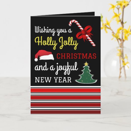 Fröhlich und hell, Weihnachten Karte (Gelbe Blume)