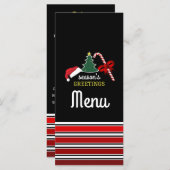 Fröhlich und hell, Weihnachten Menükarte (Vorne/Hinten)