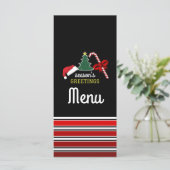 Fröhlich und hell, Weihnachten Menükarte (Stehend Vorderseite)