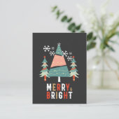 Fröhlich und hell - Weihnachten Postkarte (Stehend Vorderseite)
