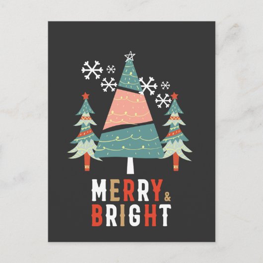 Fröhlich und hell - Weihnachten Postkarte (Vorderseite)