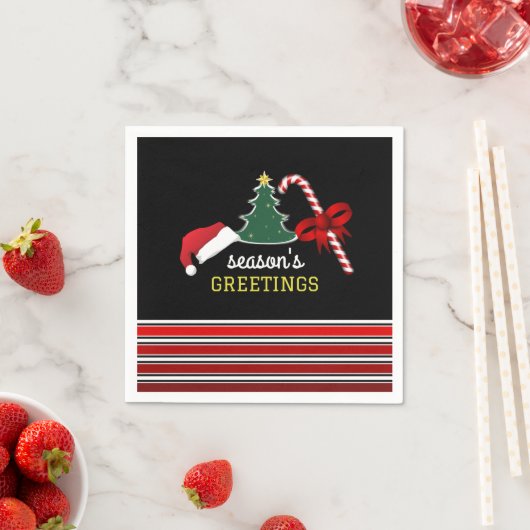 Fröhlich und hell, Weihnachten Serviette (Beispiel)