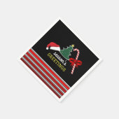 Fröhlich und hell, Weihnachten Serviette (Ecke)