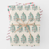 Fröhlich und hell, Weihnachtsbaum, Weihnachten Geschenkpapier Set (Beispiel)