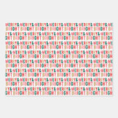 Fröhlich und hell, Weihnachtsbaum, Weihnachtswrapp Geschenkpapier Set (Vorderseite 3)