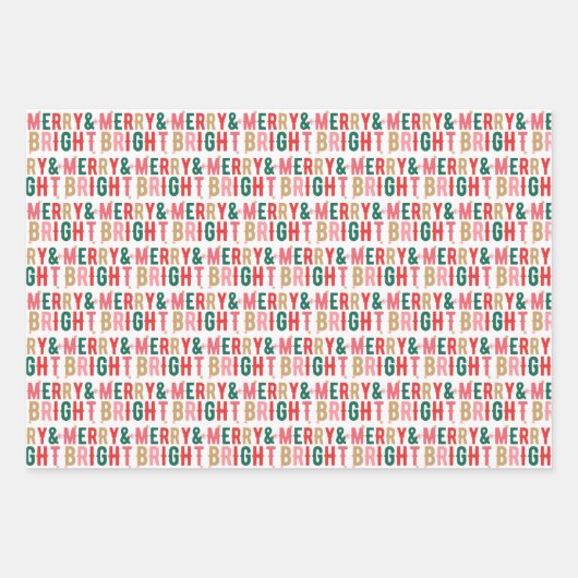 Fröhlich und hell, Weihnachtsbaum, Weihnachtswrapp Geschenkpapier Set (Vorderseite 3)