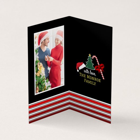 Fröhlich und hell, Weihnachtskarten Visitenkarten (Innenseite)