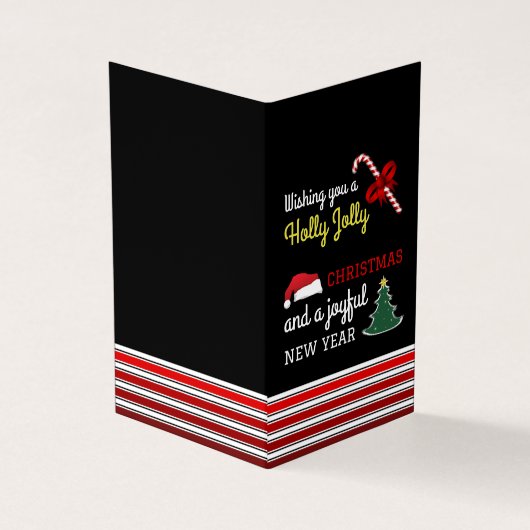 Fröhlich und hell, Weihnachtskarten Visitenkarten (Vorderseite)