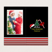 Fröhlich und hell, Weihnachtskarten Visitenkarten (Innenseite Aufgefaltet)