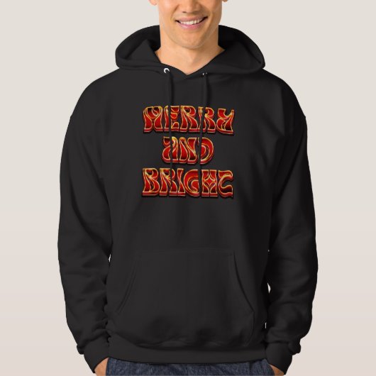 Fröhlich und hell - Weihnachtspuppe Hoodie (Vorderseite)