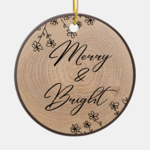 fröhlich und hell Wood Inspirational Bible Verse Keramik Ornament