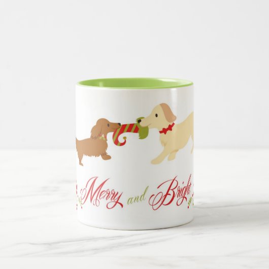 Fröhlich und hell zweifarbige tasse (Mittel)