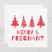 Fröhlich und schwanger zu Weihnachten (Vorne/Hinten)