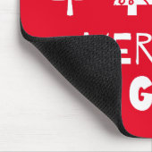 Fröhlich und schwanger zu Weihnachten Mousepad (Ecke)