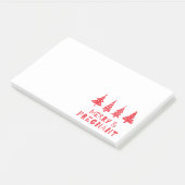 Fröhlich und schwanger zu Weihnachten Post-it Klebezettel (angewinkelt)